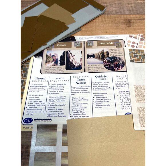 Creative Memories Scrapbooking Kit Neutral Tones Snap Pack Quick-Set Collection - Picture 2 of 4